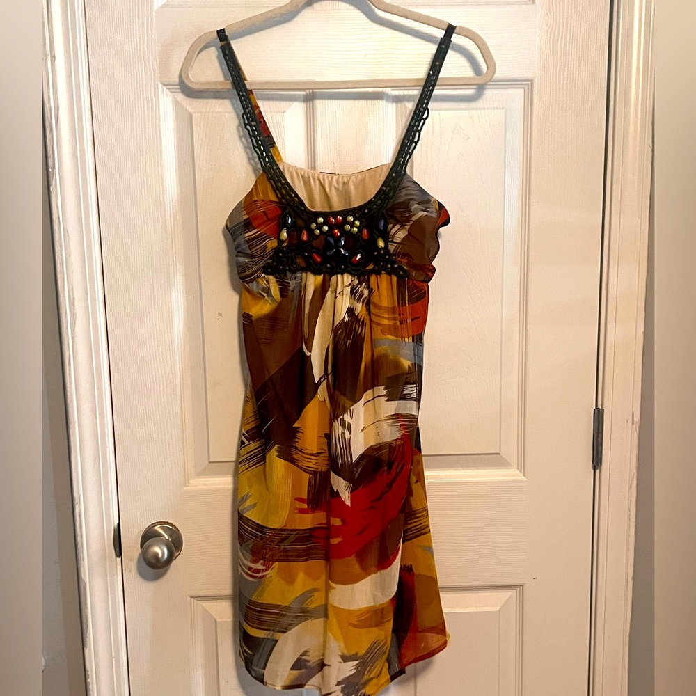 LUSH Halter Dress! Crochet & beading detail